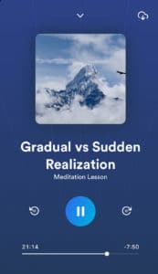 gradual vs sudden realization waking up